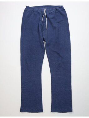 Vtg 60s Healthknit Mens XLT Faded Blank Gusseted Wide Leg Sweatpants Blue USA